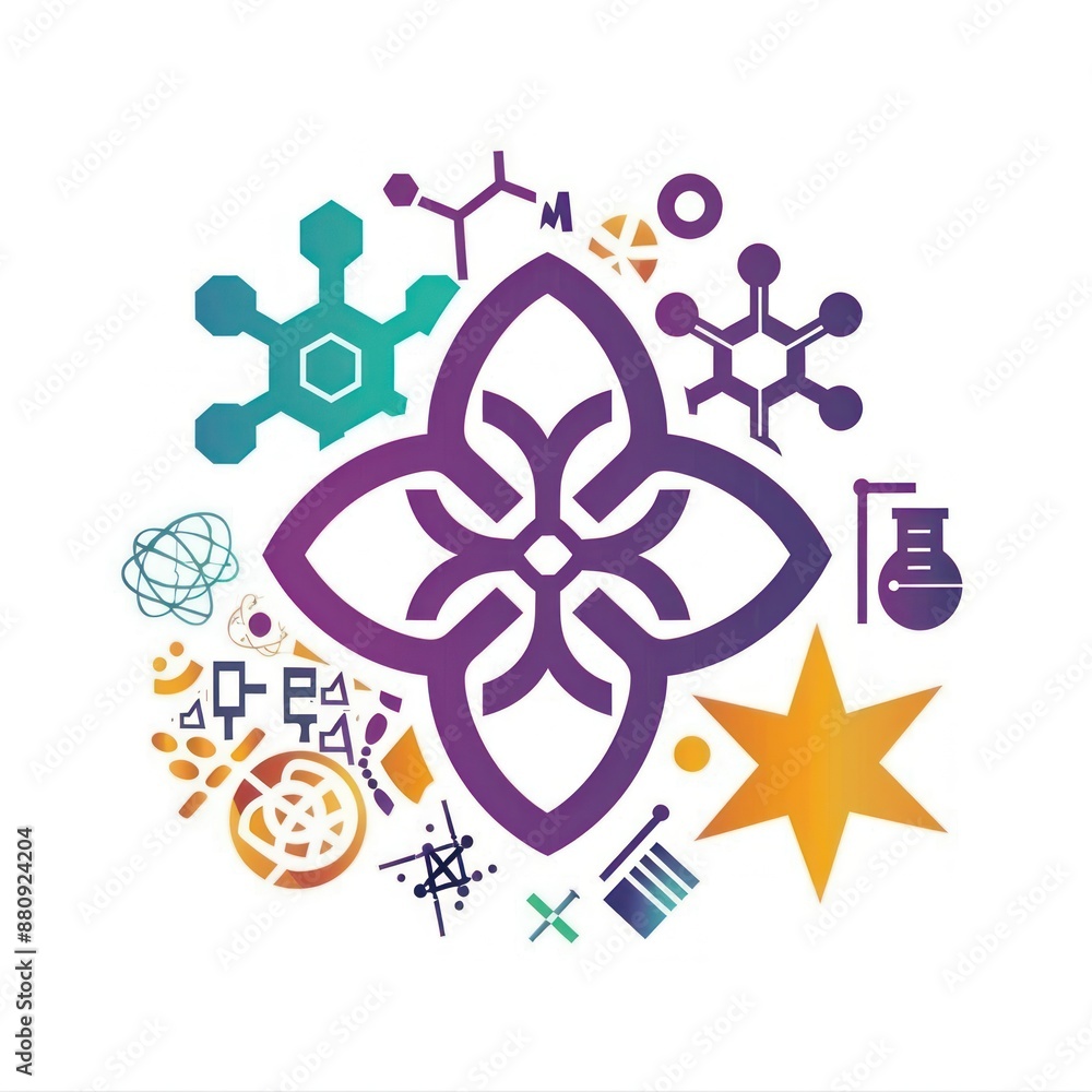 Abstract Design with Colorful Shapes Abstract Design with Colorful Shapes
