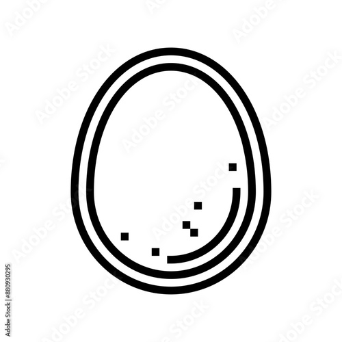 eggs allergen free product food line icon vector. eggs allergen free product food sign. isolated contour symbol black illustration