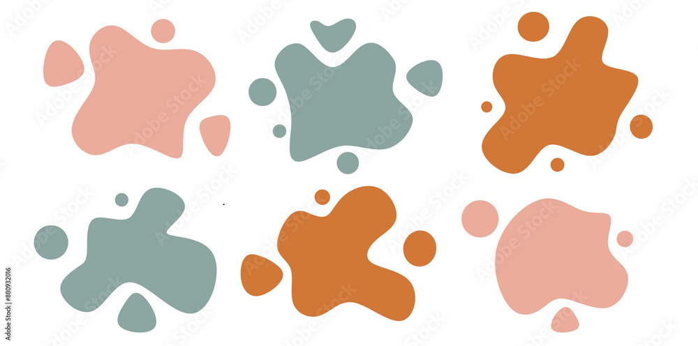 simple splash blob water set illustration simple splash blob water set illustration