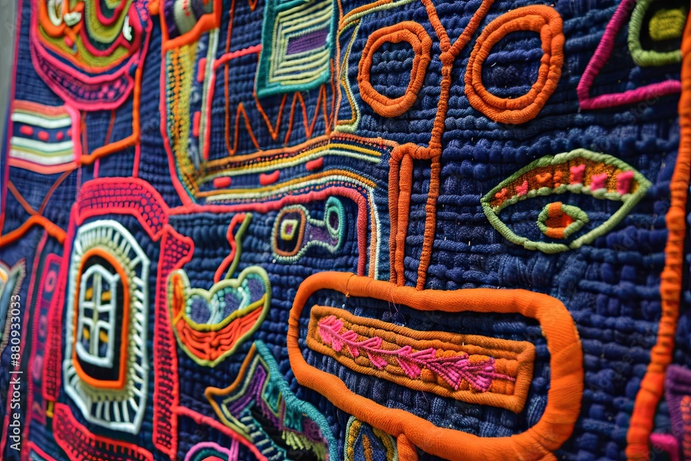 Panama Mola Tapestry