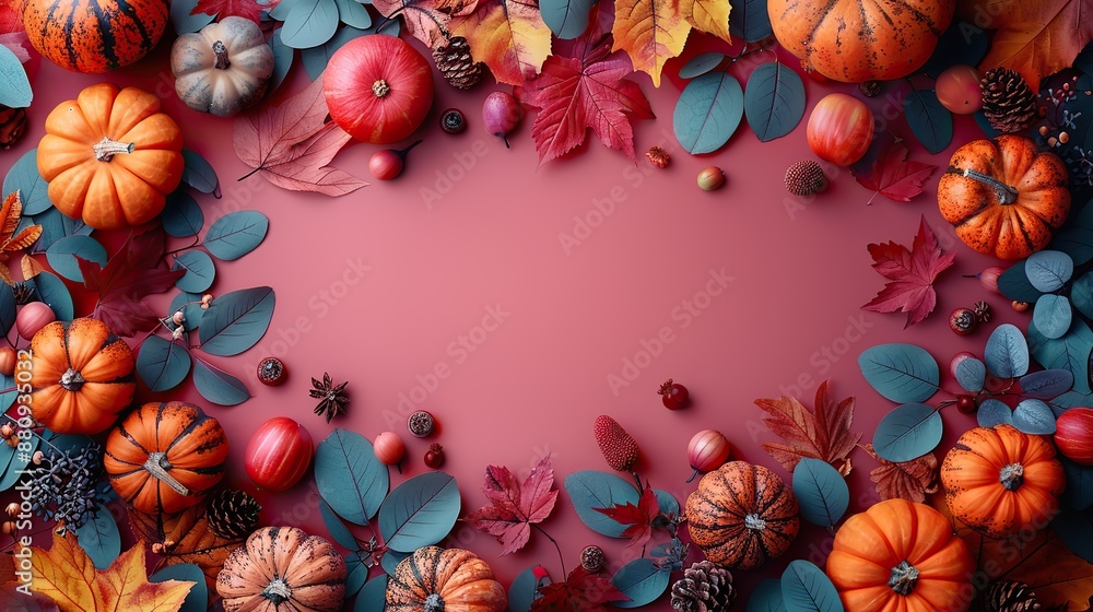 autumn top border of pumpkins,natural fall decor on pastel brown background autumn vertical banner design thanksgiving poster template autumn top border of pumpkins,natural fall decor on pastel brown background autumn vertical banner design thanksgiving poster template
