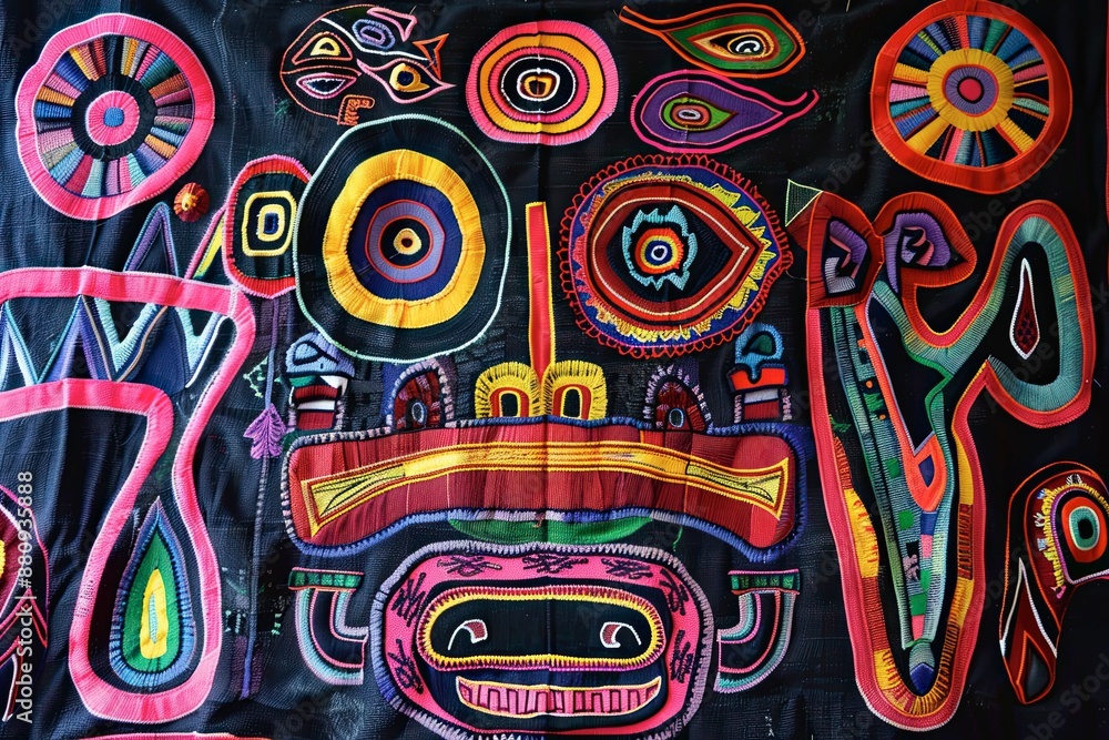 Panama Mola Tapestry Panama Mola Tapestry