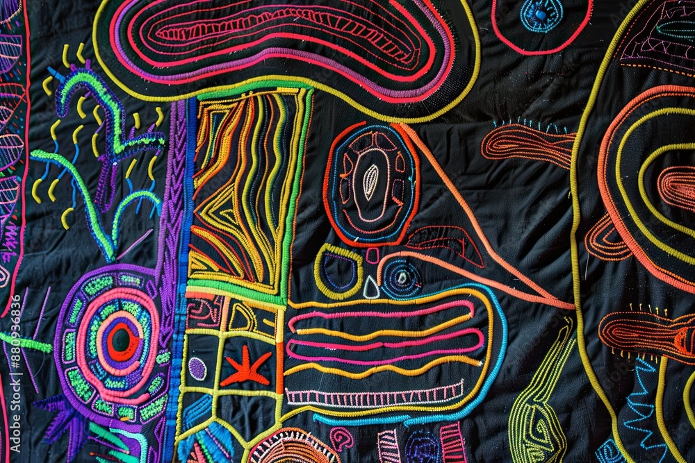 Panama Mola Tapestry Panama Mola Tapestry