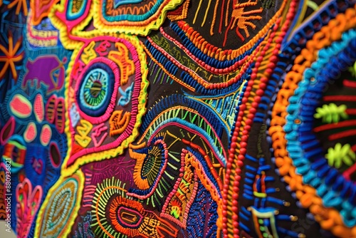 Panama Mola Tapestry