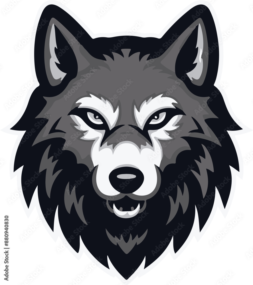 Abstract luxury Wolf head theme, vector sharp illustration, lynx simple mascot logo, and t-shirt design Abstract luxury Wolf head theme, vector sharp illustration, lynx simple mascot logo, and t-shirt design