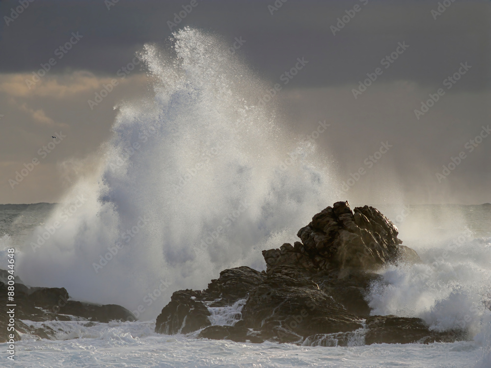 Obraz premium Stormy seascape at dusk