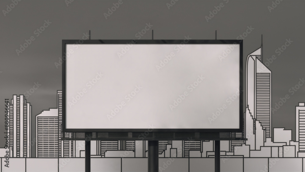 blank billboard on the street blank billboard on the street