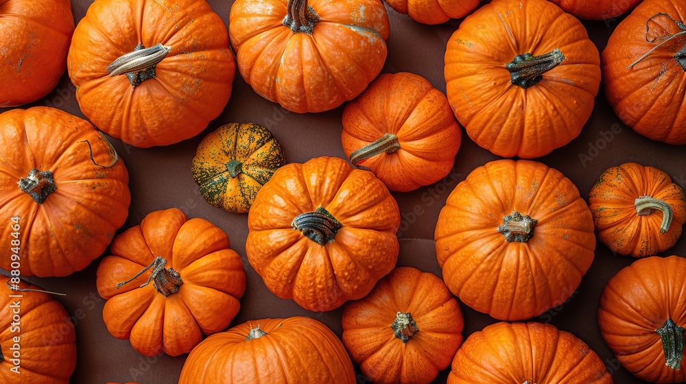close up of orange pumpkins top view close up of orange pumpkins top view