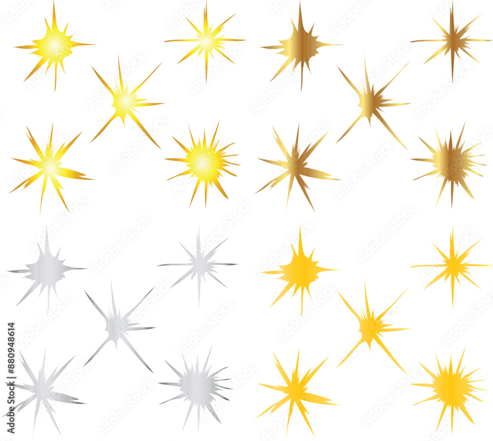 illustration of a set of stars set of stars illustration. gold sparkling star collection illustration of a set of stars set of stars illustration. gold sparkling star collection
