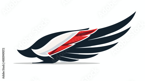 Auto wing Automotive logo Template flat vector style