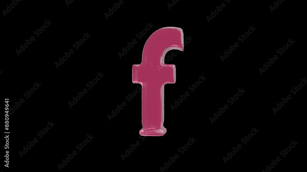 strawberry jelly alphabet, small letter f on the transparent background strawberry jelly alphabet, small letter f on the transparent background