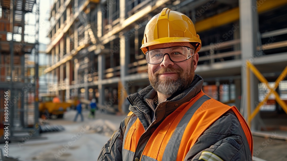 The supervisor in charge of the construction site The supervisor in charge of the construction site