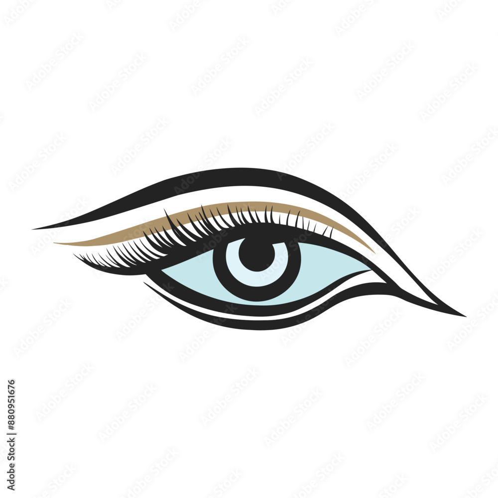 A brownish black and blue colored eyes A brownish black and blue colored eyes