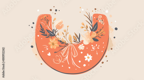 Baby bib vector sketch icon isolated on background