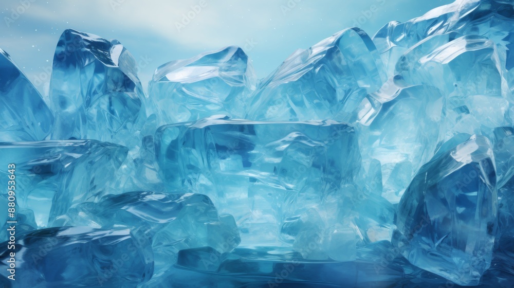 Crystalline Blue Ice Formations Crystalline Blue Ice Formations