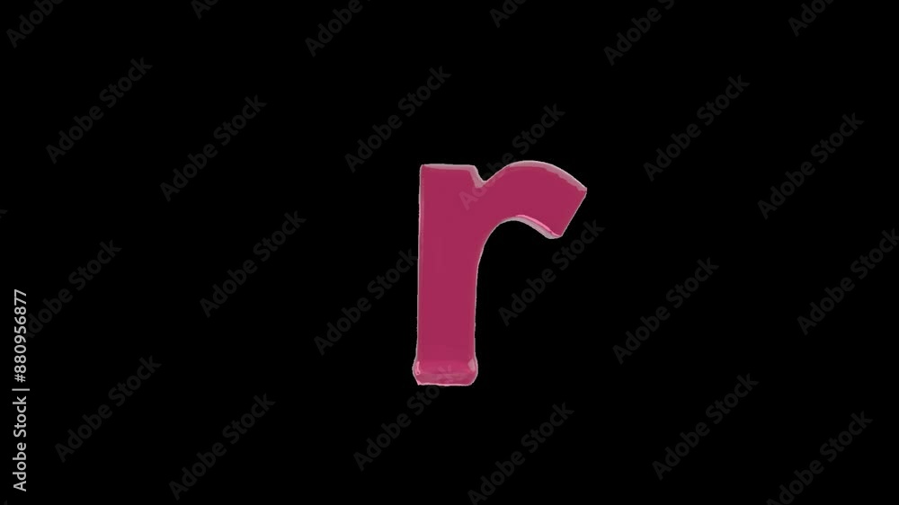 strawberry jelly alphabet, small letter r on the transparent background strawberry jelly alphabet, small letter r on the transparent background