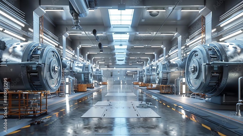 Fototapeta premium Automated resource allocation with smart scheduling algorithms, highly detailed, photorealistic