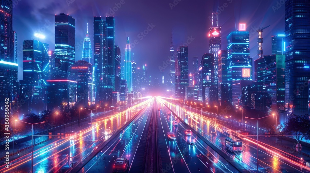 Aerial view of a city with overlaying digital information depicting energy usage and environmental statistics Aerial view of a city with overlaying digital information depicting energy usage and environmental statistics