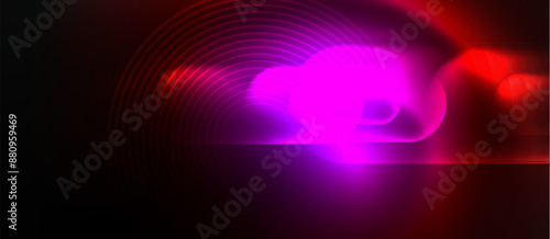 Neon magic light design. Vector Illustration For Wallpaper, Banner, Background, Card, Book Illustration, landing page