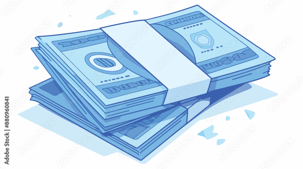 Banknote vector line icon isolated on white background Banknote vector line icon isolated on white background