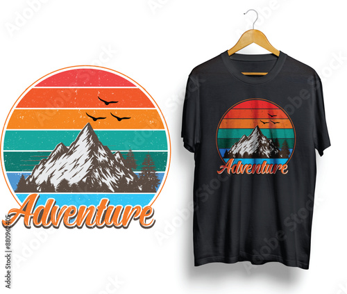 Embark on your next great journey with our "Wilderness Explorer" adventure t-shirt. This design captures the spirit of the outdoors, perfect for those who love to hike, camp, and explore nature.