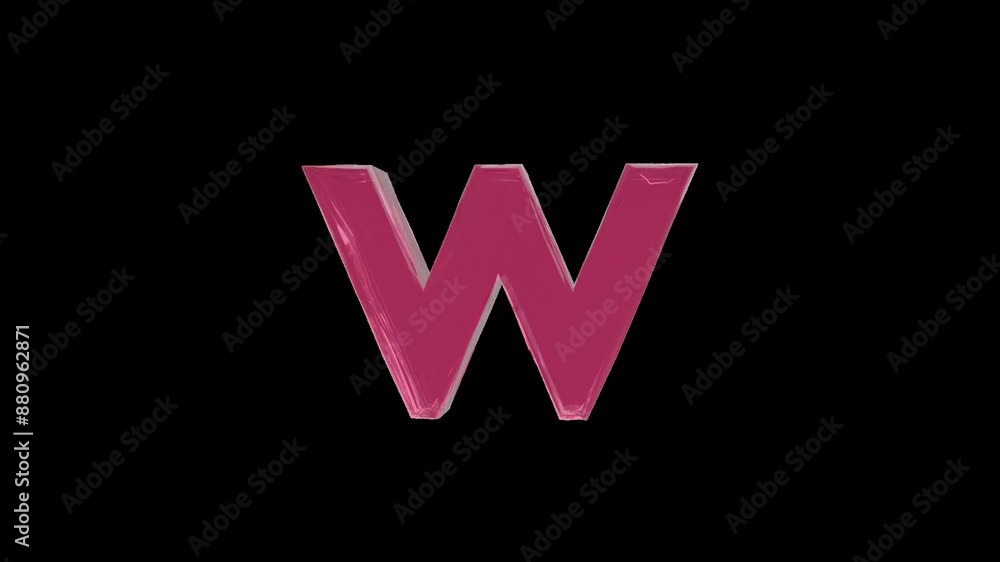 strawberry jelly alphabet, small letter w on the transparent background strawberry jelly alphabet, small letter w on the transparent background