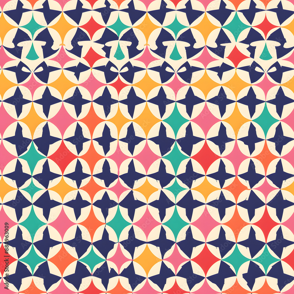 Seamless pattern of simple small geometry motif Seamless pattern of simple small geometry motif