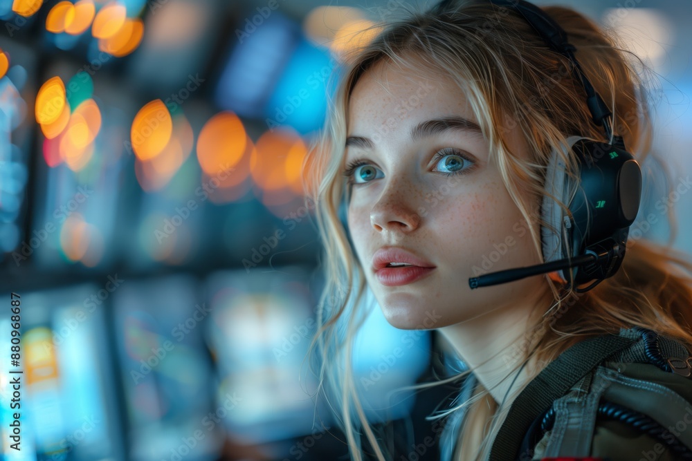 Airport Tower Air Traffic Controller Communication Setup Airport Tower Air Traffic Controller Communication Setup
