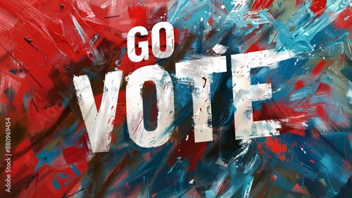 voting campaign poster with 