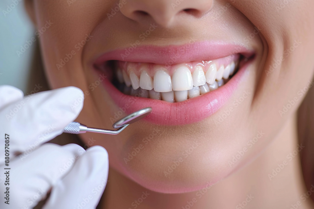 Fototapeta premium AI generated image of professional dentist treatment appointment
