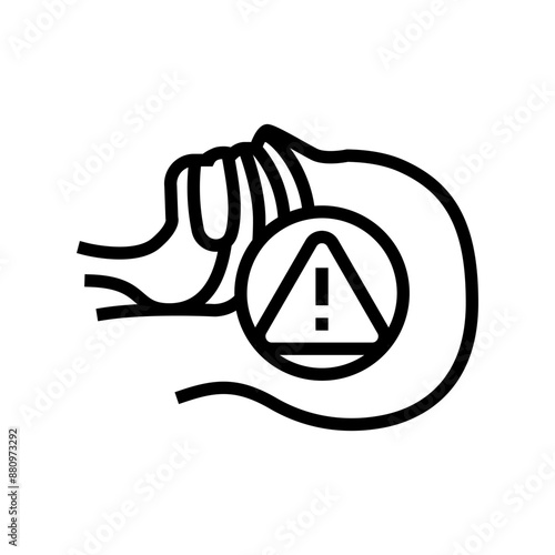 obstructive sleep apnea obesity overweight line icon vector. obstructive sleep apnea obesity overweight sign. isolated contour symbol black illustration