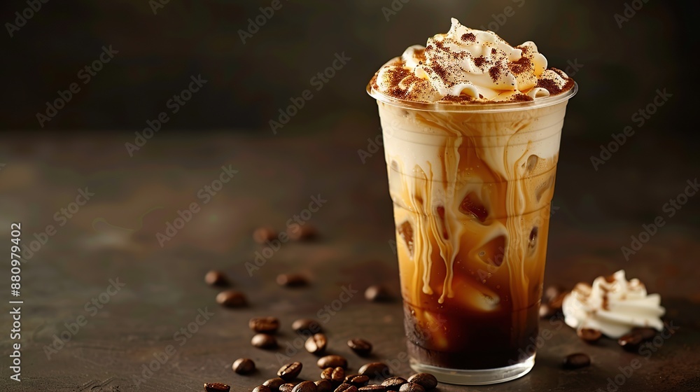 Iced Coffee with Whipped Cream Iced Coffee with Whipped Cream