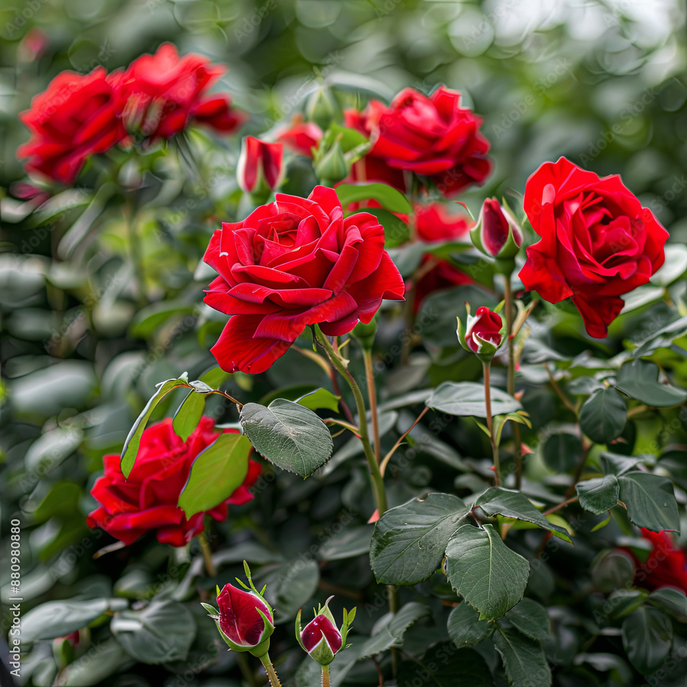 Red roses on white background Red roses on white background