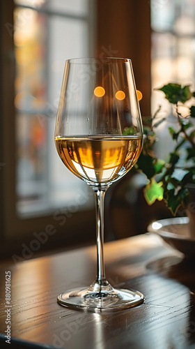 a beautiful composition with a wine glass