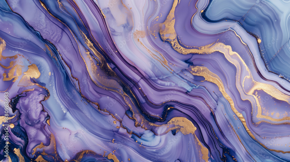 Abstract background in purple color with gold glitter Abstract background in purple color with gold glitter