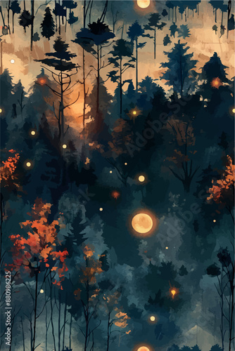 Collection of abstract wine-themed autumn illustrations, perfect for wine festivals and seasonal posters. Includes various frames for text with vibrant colors and intricate designs.