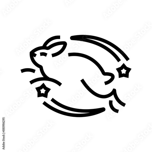 cruelty free product label warning line icon vector. cruelty free product label warning sign. isolated contour symbol black illustration