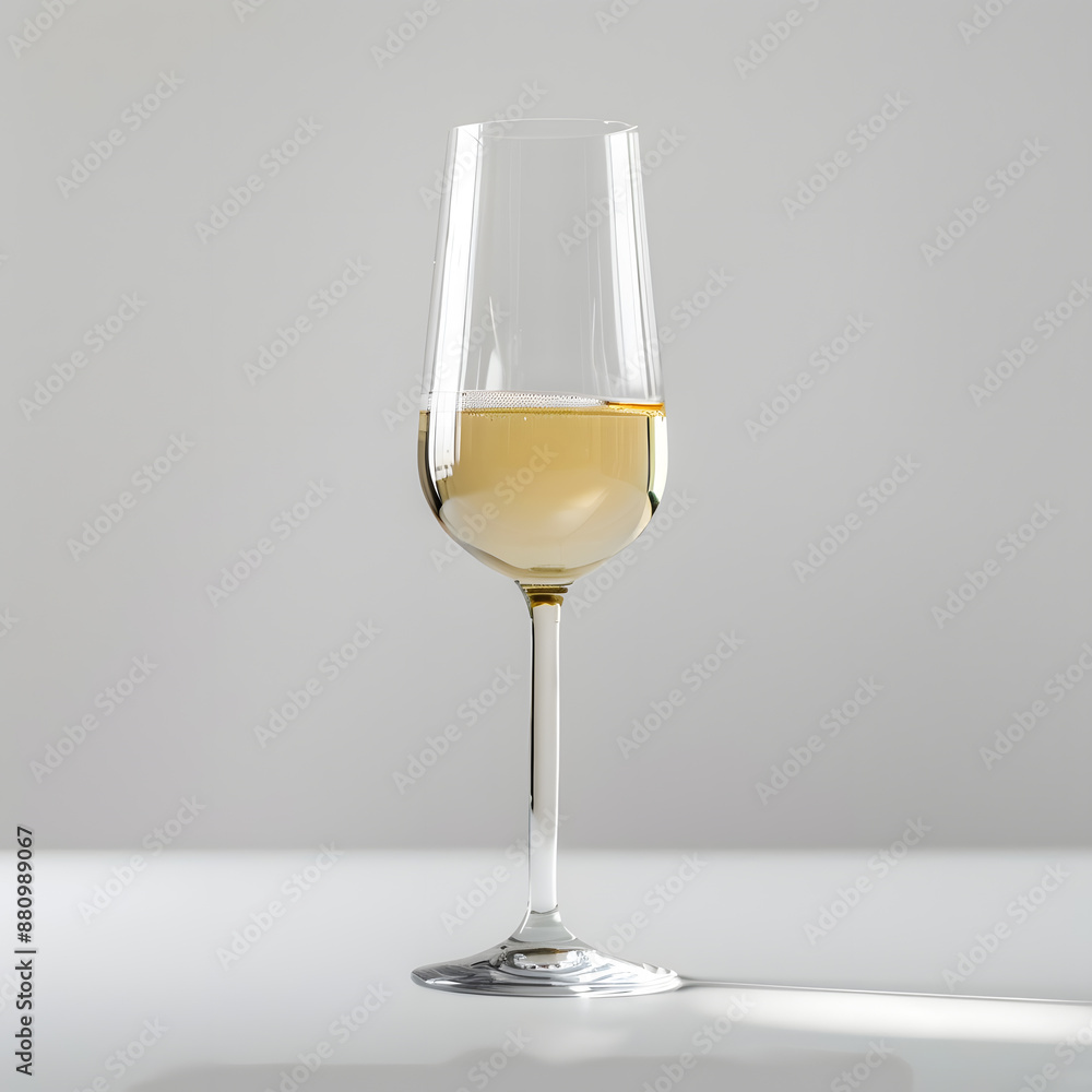Side view champagne glass isolated on white background Side view champagne glass isolated on white background