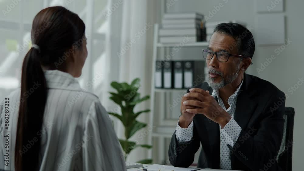 Teamwork businesspeople are meeting working and brainstorming about business financial and marketing on paperwork and presentation. Teamwork businesspeople are meeting working and brainstorming about business financial and marketing on paperwork and presentation.