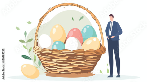 Business diversification vector concept. 