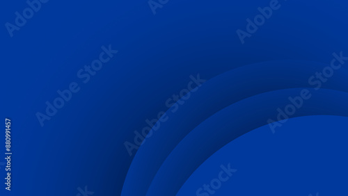 A blue background with sharp gradient circles at the corners.