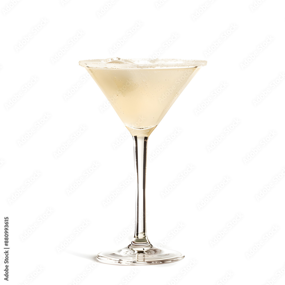 Martini glass isolated on a white background Martini glass isolated on a white background