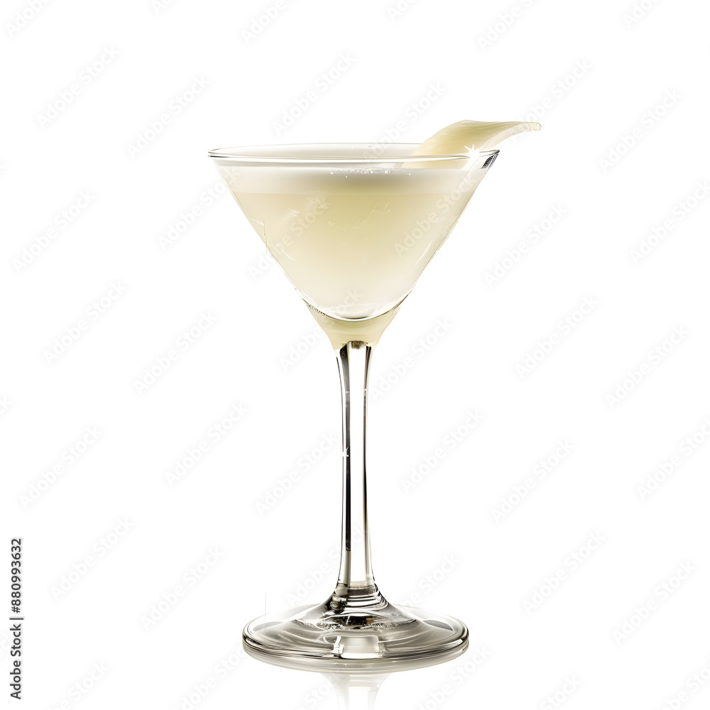 Martini glass isolated on a white background Martini glass isolated on a white background