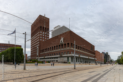 Obraz na płótnie Oslo City Hall w salonie