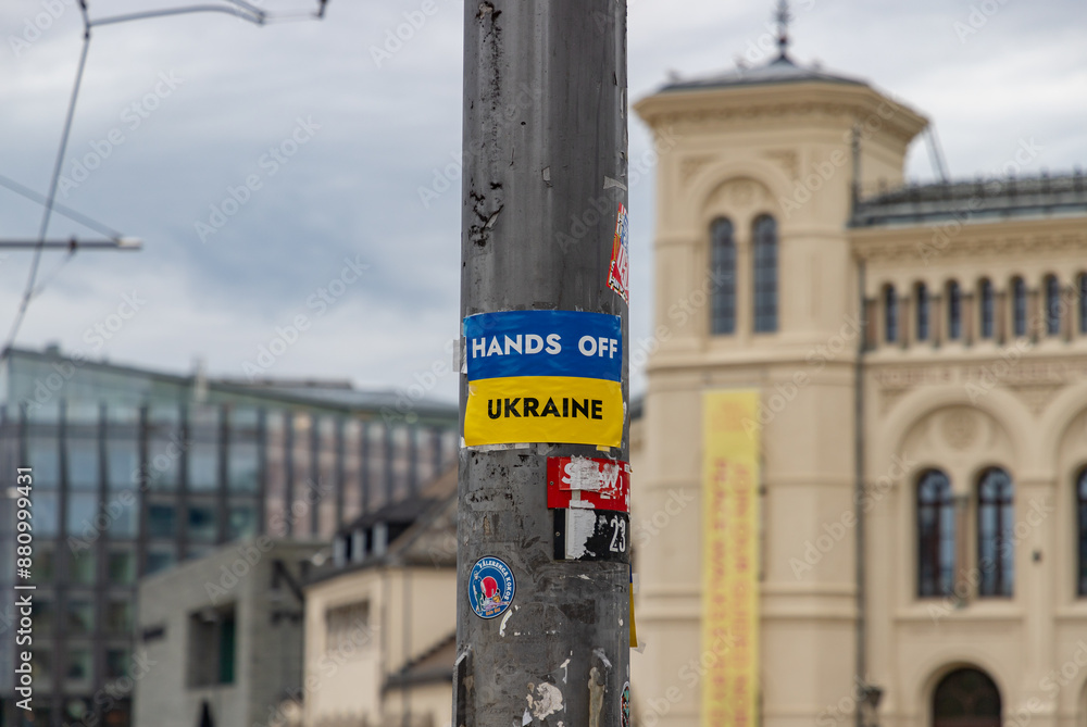 Hands Off Ukraine Sticker
