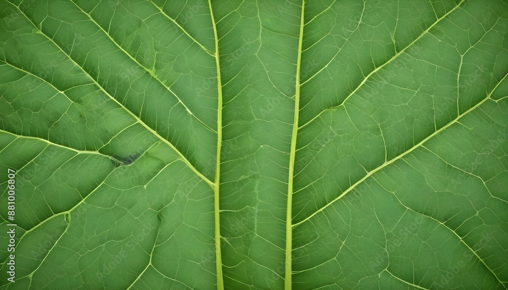 Obraz premium Green leaf veins texture background