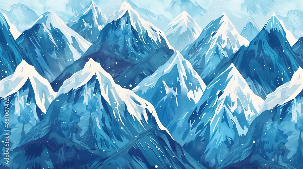 Obraz premium mountain pattern wallpaper