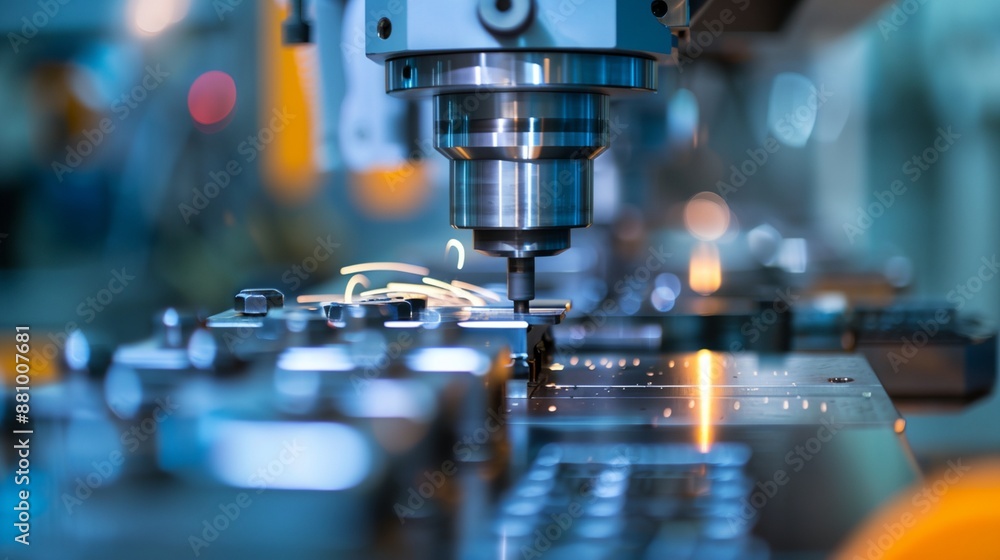 a machine that is cutting something a machine that is cutting something