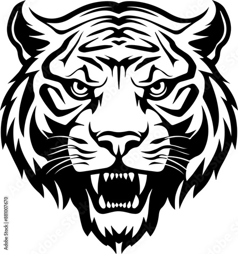 Tiger SVG vector transparent background PNG clipart photo