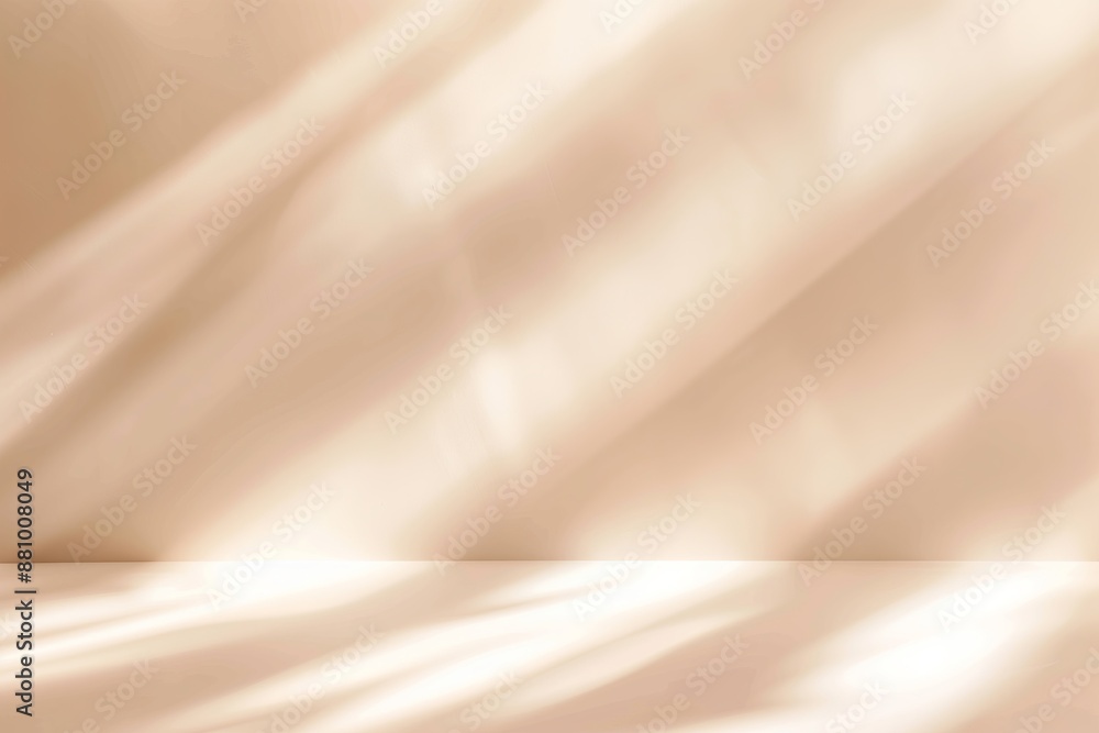 A white wall with a tan background and a shadow on it. The shadow is long and thin, creating a sense of depth and dimension A white wall with a tan background and a shadow on it. The shadow is long and thin, creating a sense of depth and dimension